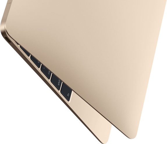 gold macbook lid