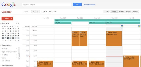 Google Calendar redesign