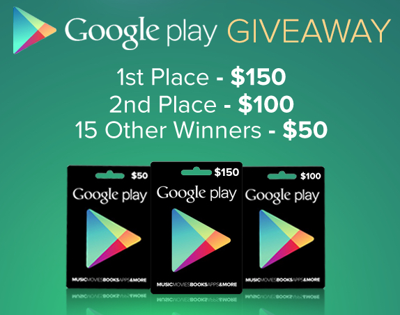 $1000 Google Play giveaway