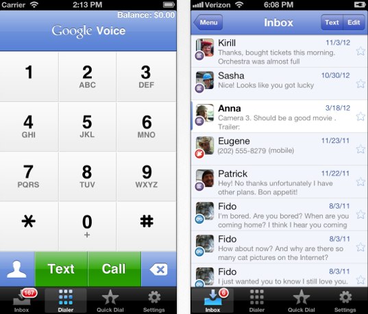 Google Voice iPhone 5