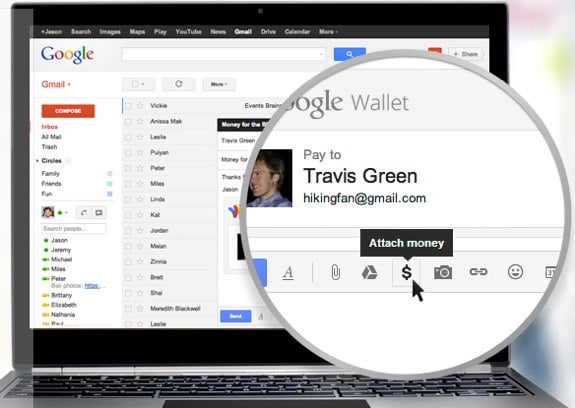 Send Money in Gmail with Google Wallet