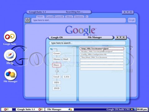 GoogleOS Screenshot?