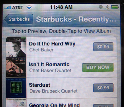 itunes starbucks