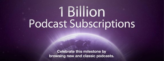 iTunes 1 Billion Podcast Subscribers