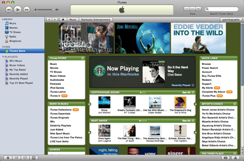 iTunes Starbucks