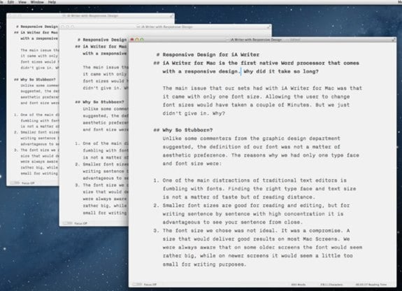 iA Writer 1.4 Mac Mountain Lion