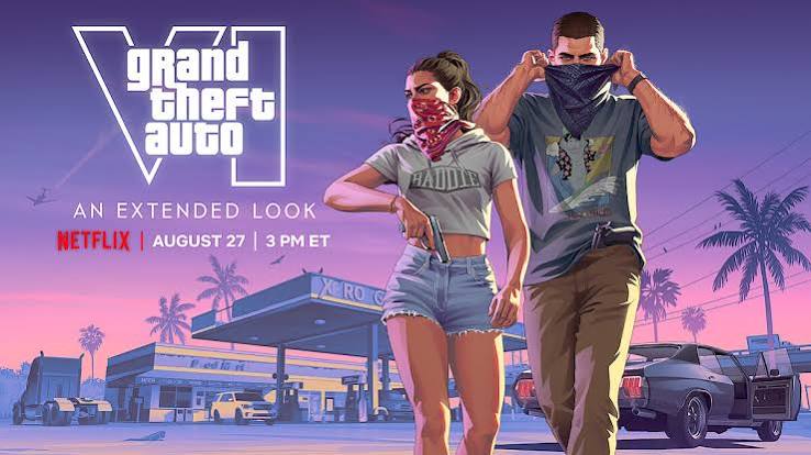 Grand Theft Auto VI artwork featuring Lucia and Jason