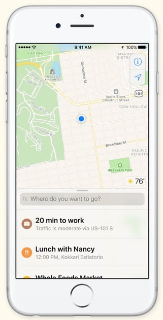iOS 10 Maps