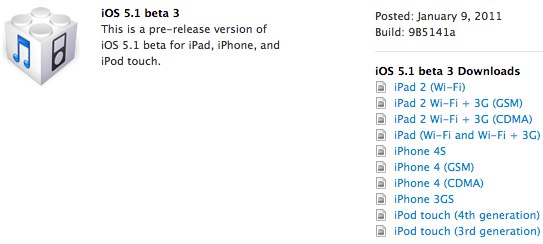 ios 5.1 beta 2 9b5127c