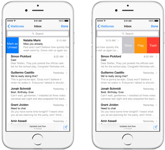 ios 8 mail