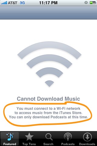 iTunes Wi-Fi Store iPhone 2.2