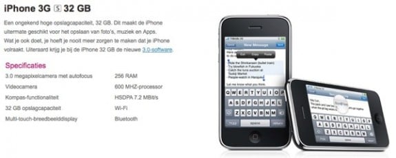 iPhone 3G S CPU and RAM specs