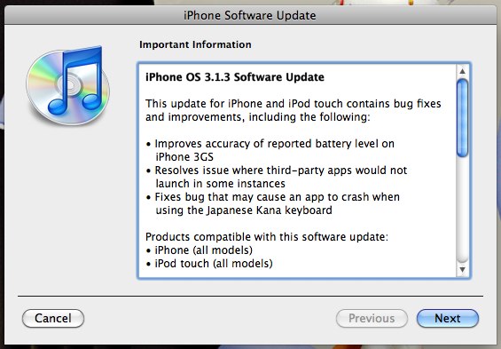 iPhone OS 3.1.3