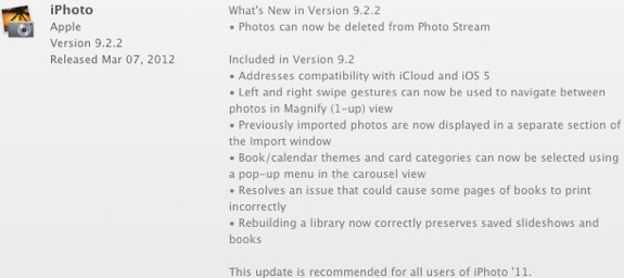 iphoto 9.2.2 download free