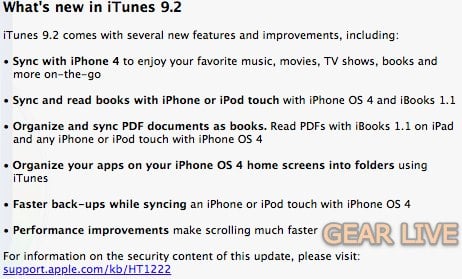 iTunes 9.2