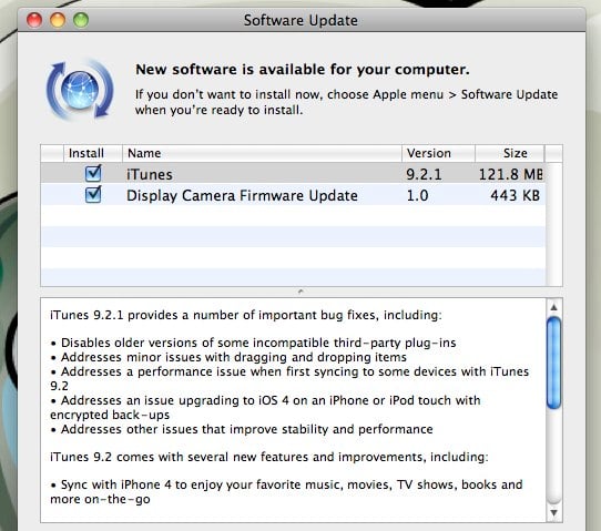 iTunes 9.2.1