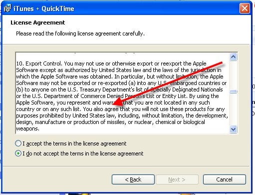 iTunes License Agreement