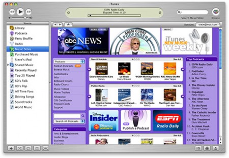 iTunes 4.9 Podcasting