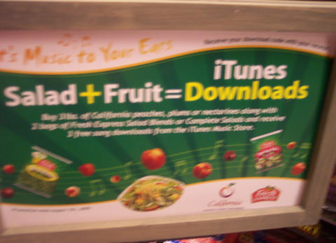 Salad+Fruit=iTunes