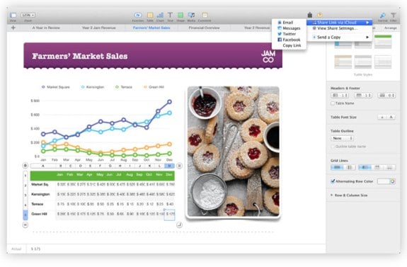 Apple iWork Numbers 3.0