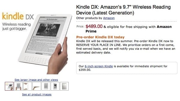 Amazon Kindle DX