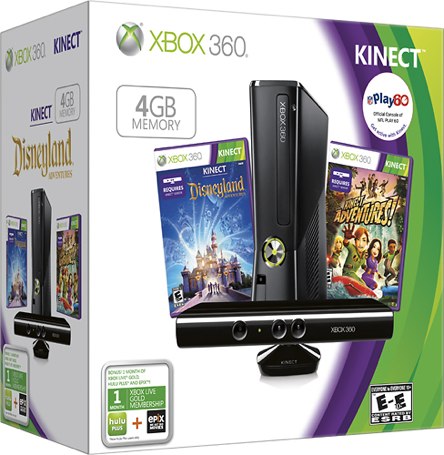 XBox 360 4GB Kinect Bundle