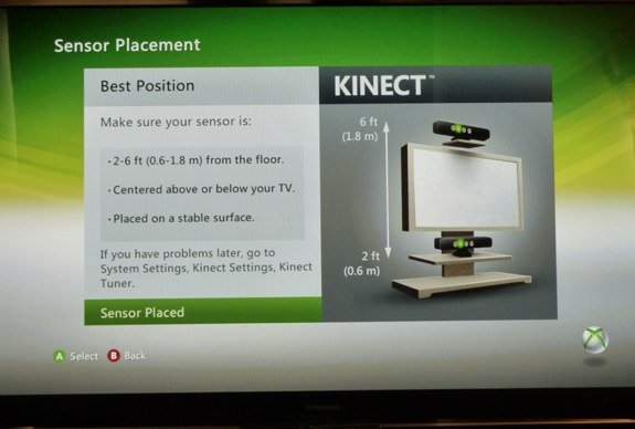 kinect setup