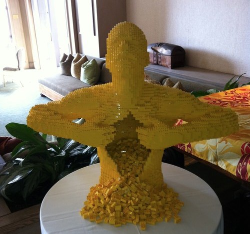 LEGO sculpture man