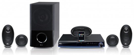 LG HB954SP HTIB Blu-ray system features iPod and iPhone dock