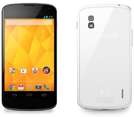 White LG Nexus 4