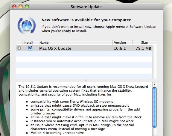 You can grab OS X 10.6.1 now by running Software Update.