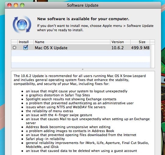 Mac OS X 10.6.2