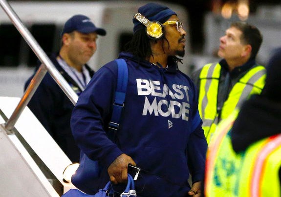 Super Bowl champ Marshawn Lynch spotted wearing new Monster 24k headphones