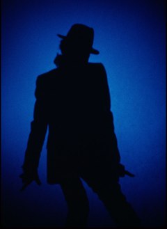 Michael Jackson Blue SIlhouette