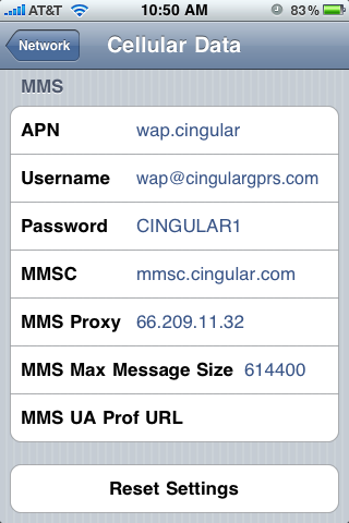 iPhone MMS Settings