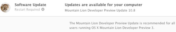 Mountain Lion Preview 3 update