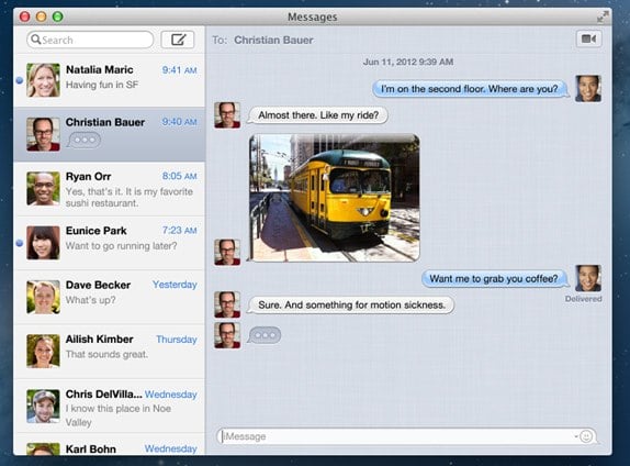 Messages OS X