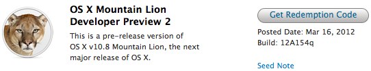 Mountain Lion Developer Preview 2