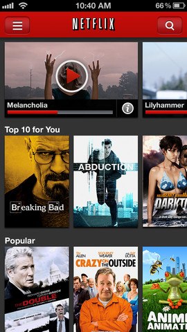 Netflix iPhone 5 iOS 6 update