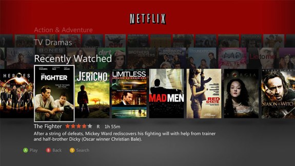 Netflix xbox 360 update