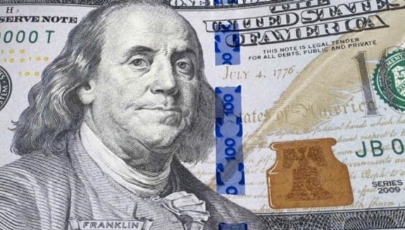 New blue $100 bill