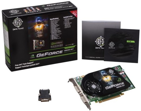 Newegg promo code BFG Tech GeForce 9800 GT