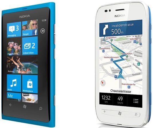 Nokia Lumia 800 and 710