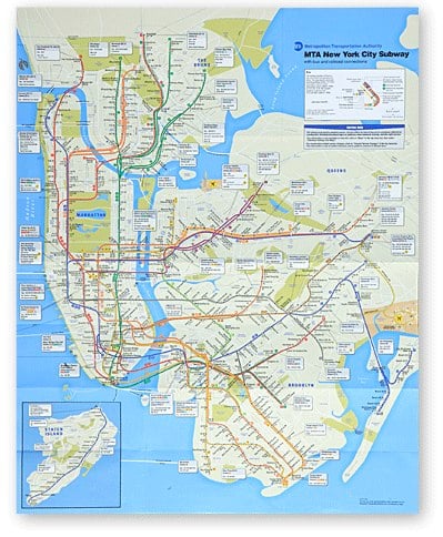 New NYC MTA 2010 Subway Map