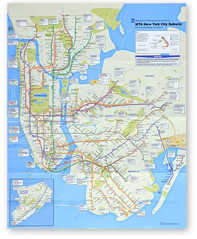 New NYC MTA 2010 Subway Map