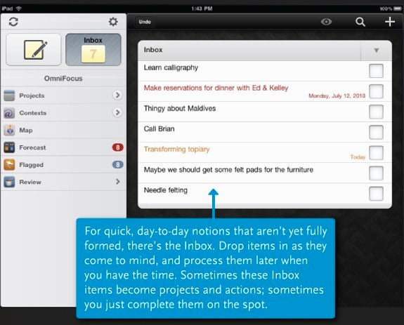 OmniFocus for iPad