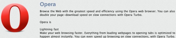 Opera Mac App Store