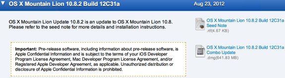 Mountain Lion 10.8.2 12c31a