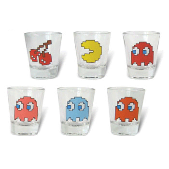 Pac-Man Shot Glass Set