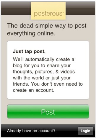 Posterous iPhone app
